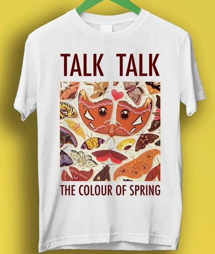 Новая футболка Talk Talk Цвет Весны Топ Ретро Крутой Унисекс Женская Музыка 2XL