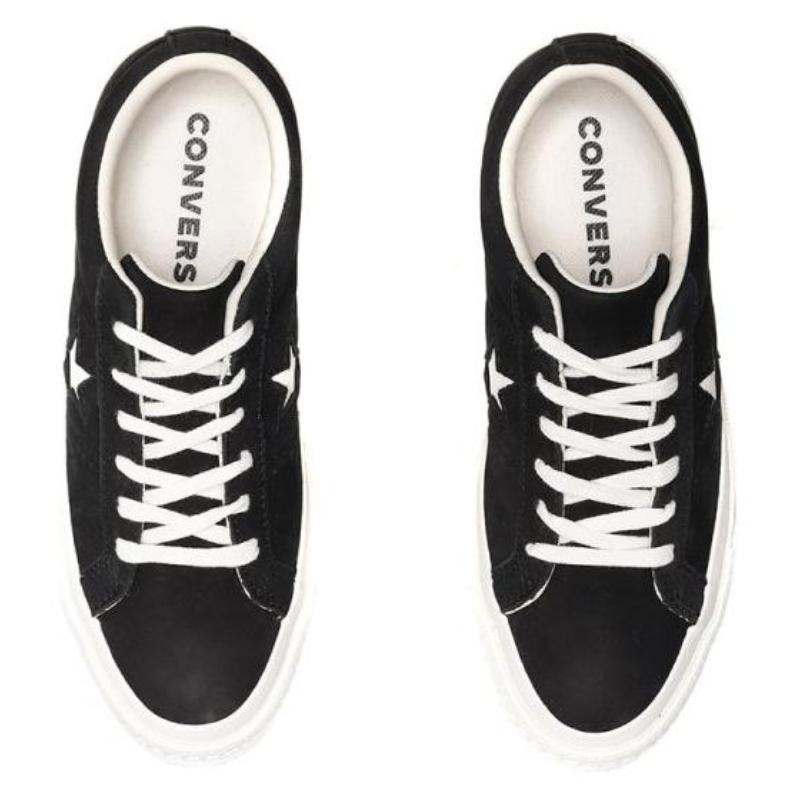 Converse One Star OX Comfortable Casual Breathable Lightweight Low-Top Espadrilles Unisex Black & White