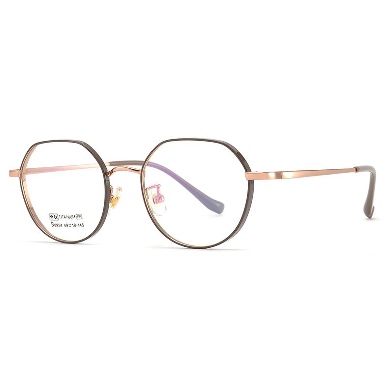 

BCLEAR Оправа для очков из чистого титана Унисекс Оптические очки по рецепту для близорукости Высокое качество Вакуумное IP-покрытие для мужчин и женщин Single Version&1.56&None