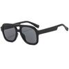 European and American double beam one-piece sunglasses retro fashion ins Internet celebrity sunglasses men's trend versatile street shot glasses