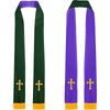 Priester Priester Unisex Erwachsene Beidseitig tragbar Kommunionschal mit Kreuz 84 Klerus