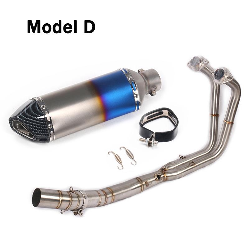 For Kawasaki Ninja 400 250 2017 2018 2019 Motorcycle Full Exhaust System Header Link Tube Slip On 370mm DB Killer Muffler Pipe