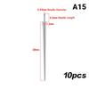 Piercing Insertion Pin Taper Guide Rod Tool 10Pcs Stainless Steel for Safe Nose Lip Navel Body Piercing Stretching