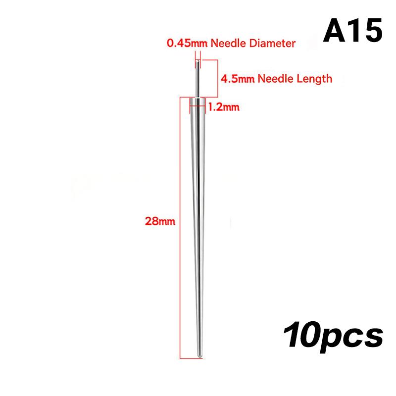 Piercing Insertion Pin Taper Guide Rod Tool 10Pcs Stainless Steel for Safe Nose Lip Navel Body Piercing Stretching