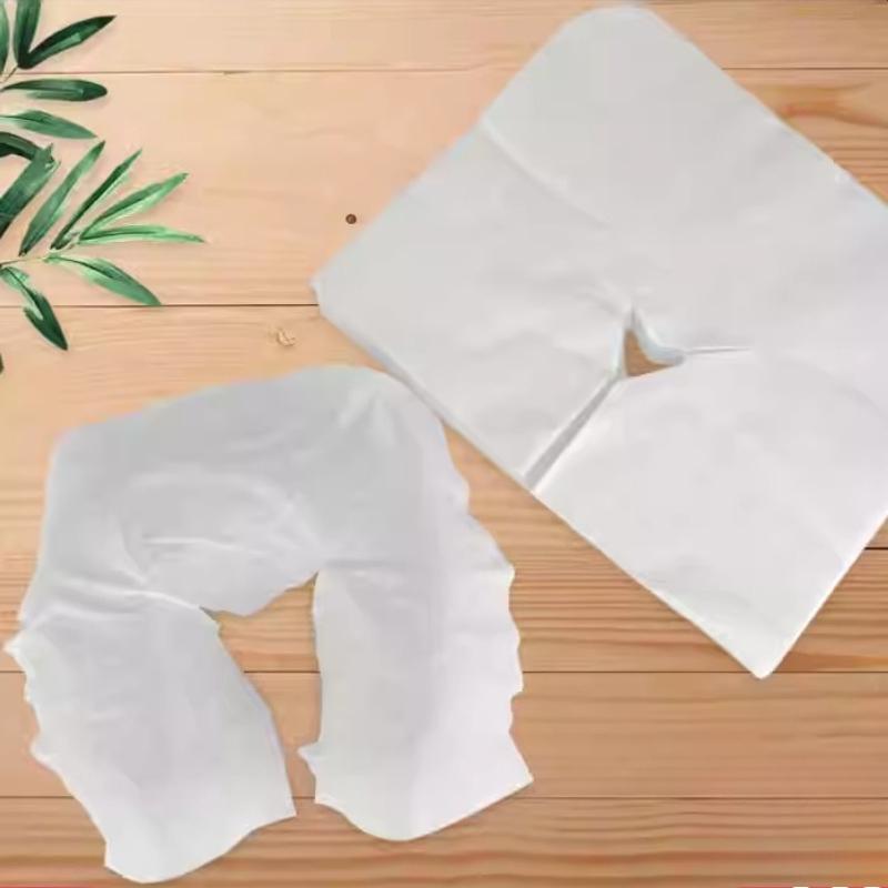 U Shaped Thickened Pure Cotton Pad Towel Beauty Salon Massage Bed Mat Face Cloth Bacterial Isolation Disposable Sanitary Pillow