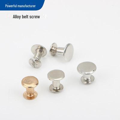 Zinc Alloy Belt Buckle & Leather Flat Nut Saddle Accessories