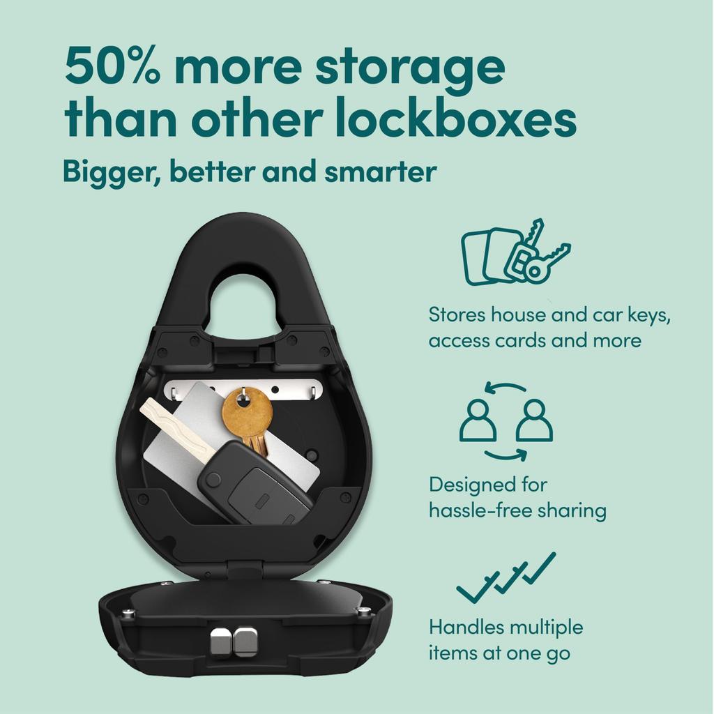 Japanese Igloohome Smart Key Box 3 Smart Smart for Vacation Car No Connection IGK3 [Official Product] Black, Lock, Key, Security, Rentals, Offices,