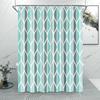 Tenda da Doccia alla Moda a Righe Grigie Motivo a Linee Semplici Moderne Casa Poliestere Stampato Tende da Doccia Arredamento Bagno Con Ganci