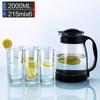 Home Large Capacity Nordic Thickened High Temperature Resistant Glass Teapot Large Caliber Easy Clean Water Bottle Set