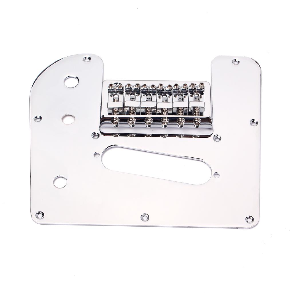 Battipenna per Guitarra Lap Steel Argento con Set Ponte Parti Elettriche