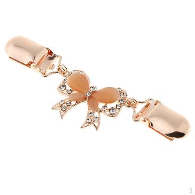 Rhinestone Sweater Clip Shawl Chain Brooch Jewelry , As Described