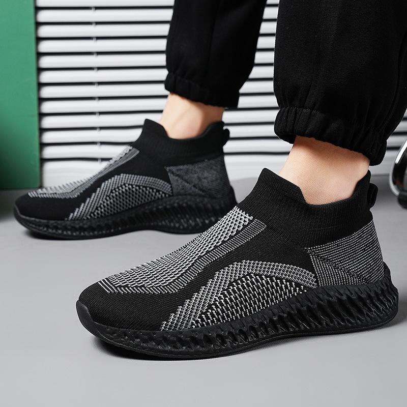 

Spring Foot Shoes Large Size Shoes Men S Shoes Casual Shoes Breathable Fly-Woven Sneakers 39