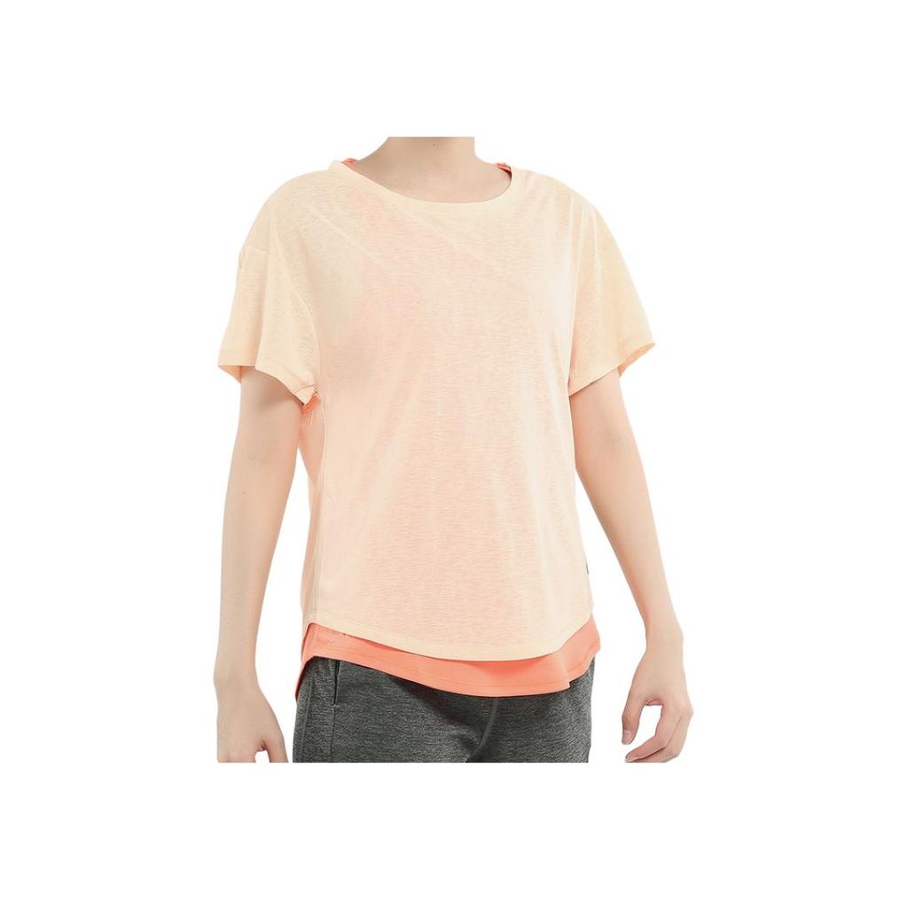 Adidas Comfortable Soft Breathable Casual Sports Short Sleeve Drop Shoulder T-Shirt Women Tops Orange EK2915