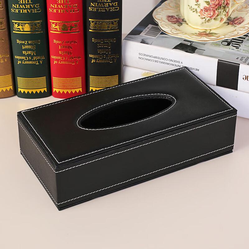 Leather Desktop Tissue Box
