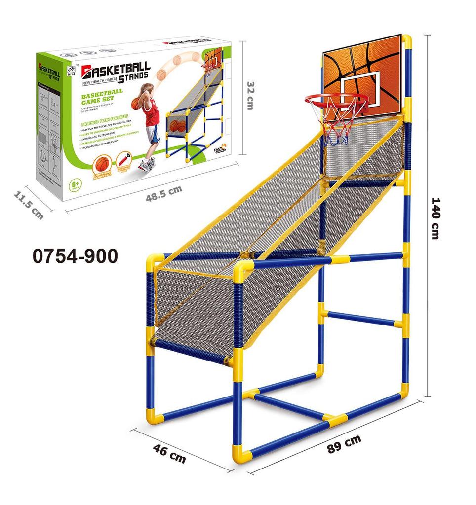 Adjustable Indoor Basketball Hoop & Ball Set for Kids Ages 3-6