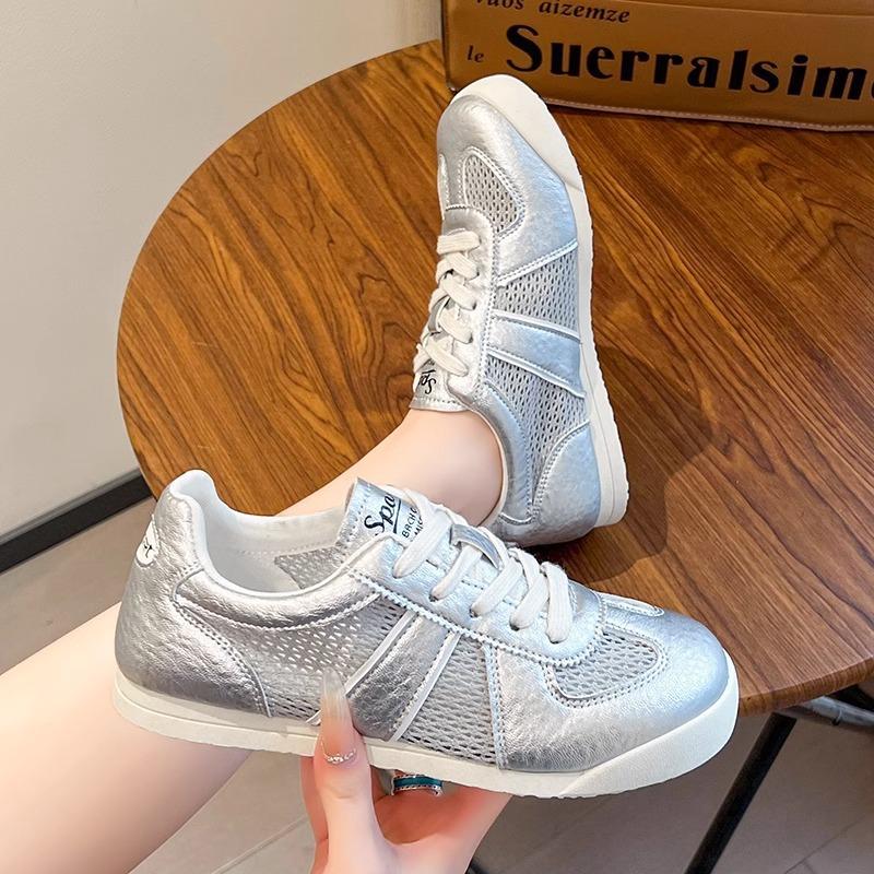 Spring new retro versatile leather breathable little white shoes women's soft sole
