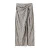 Za Summer New Arrival Women's Clothing Fashion Style Linen Asymmetric Slit Loose Casual Skirt 5221100