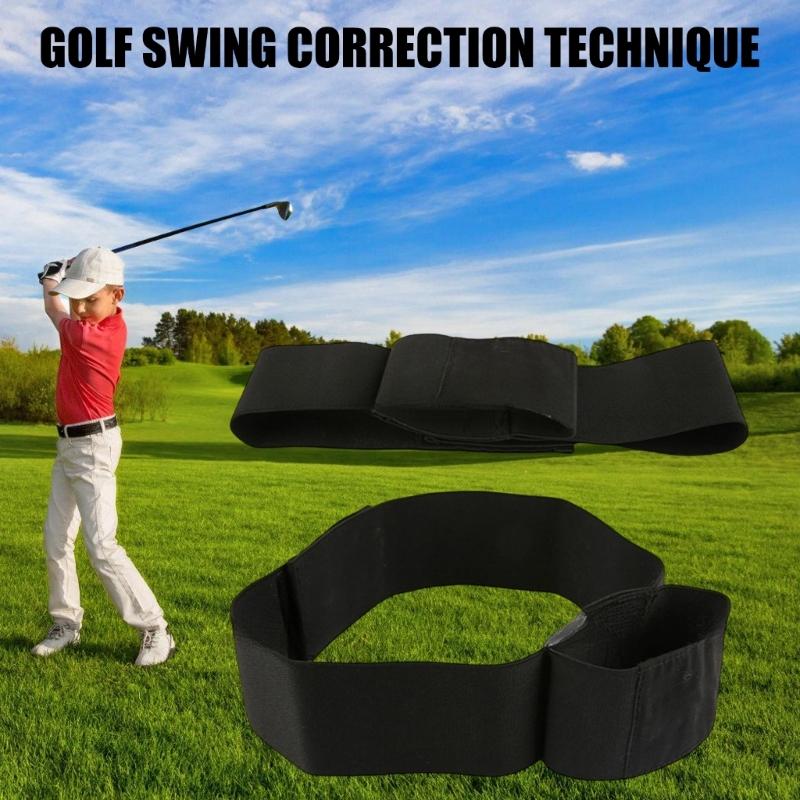 Golf Swing Trainings Aid Arm Correction Band Elastic Golf Swing Trainer Arm Band Belt for Men, Women, Gesture Alignment