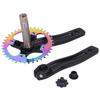 ZK‑22 Bike Crankset Aluminium Alloy 38T Single Speed Crank Arm Chainwheel Accessory