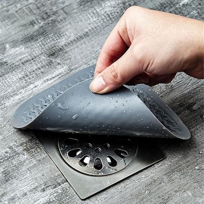 Useful Soft Floor Drain Cover Silicone Anti-insect Sink Hair Filter Deodorant Pad Water Stoppers Bathroom Kitchen
