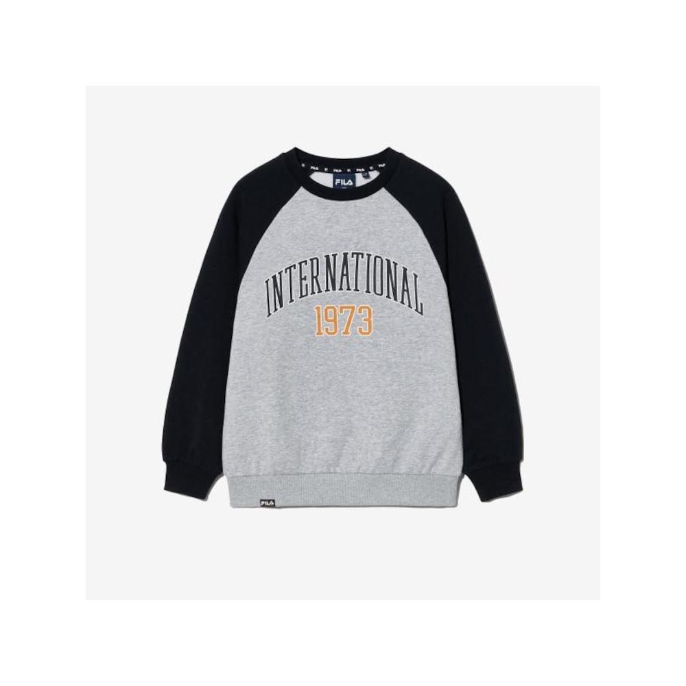 

[fila Kids] Brushed Raglan Sweatshirt Fk2pog4202x Blk q0zFk2pog4202xBlk BLACK/110