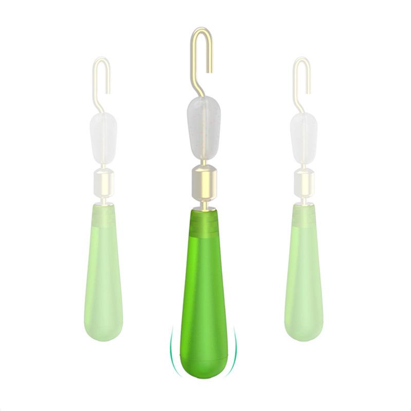 30Pcs/Lot Copper Head Fishing Bobber Tackles Accessories Floats Seat Rotation Bobbers Float Silicone Set Fishing Accessories