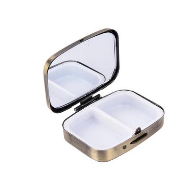1X Metal Pill Box Medicine Organizer Container Jewellery Case Storage Holder