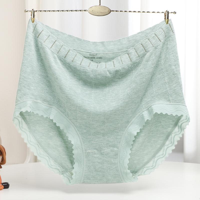 

Нижнее белье для полных женщин большого размера из органического хлопка, бесшовные трусики-треугольники с высокой талией, телесного цвета с аммиаком L