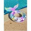 2024 New Cartoon Mermaid Swim Ring Adult Inflatable Pvc Armpit Swim Ring Wholesale