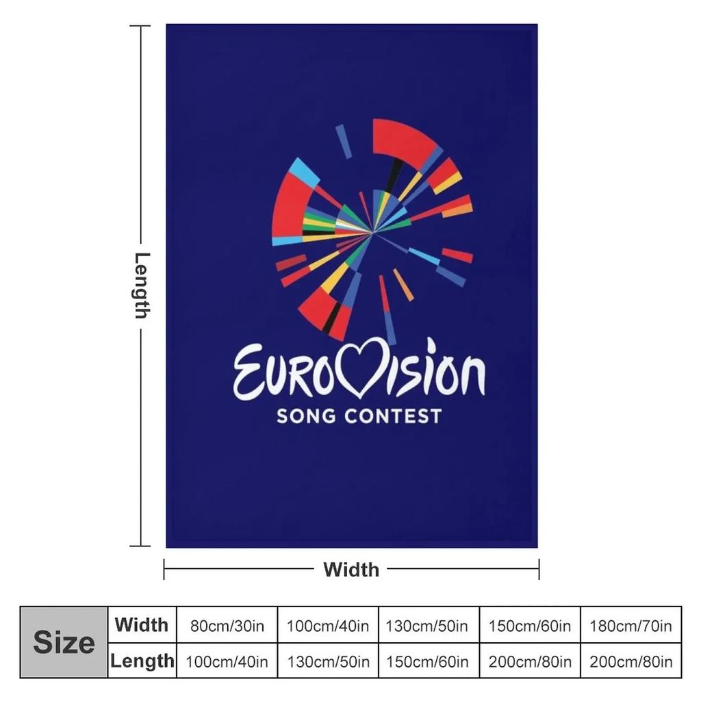 Eurovision Song Contest Klassisches Logo Wurfdecke Sommerbettwäsche Decken Weiche Decke Thermodecken Für Reisen