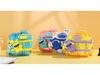 Summer Rock Rabbit Double Compartment Kids' Straw Cup - Large Capacity, Cute Cartoon Design