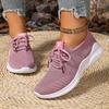 Shoes Women's Shoes Women's Fashion Running Shoes Flying Weaving Breathable Women's Shoes Soft Sole Trend Sneakers