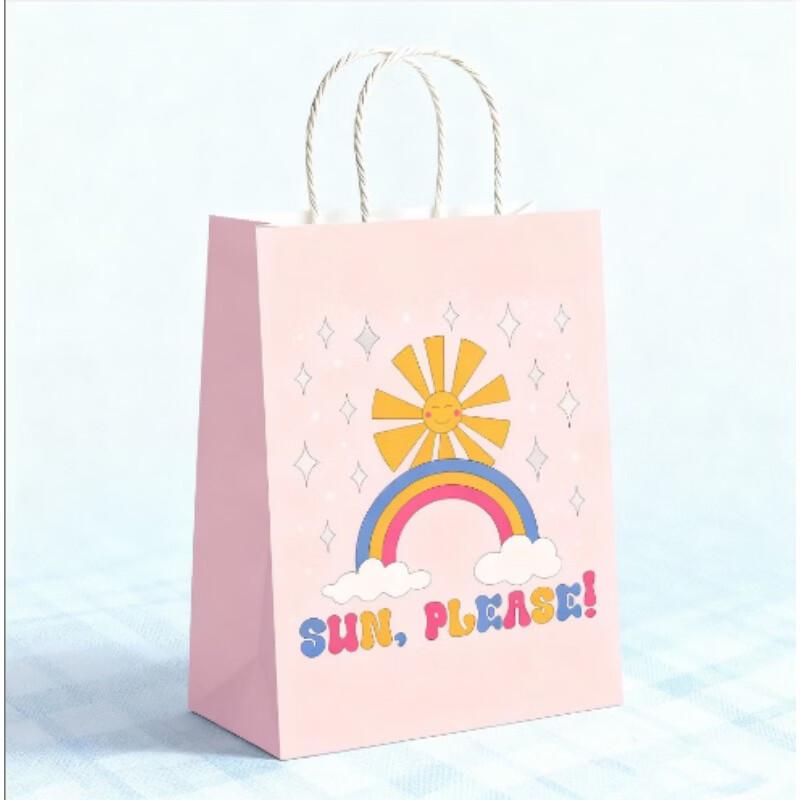 

SunPlease Kraft Paper Takeaway Bag with Handle