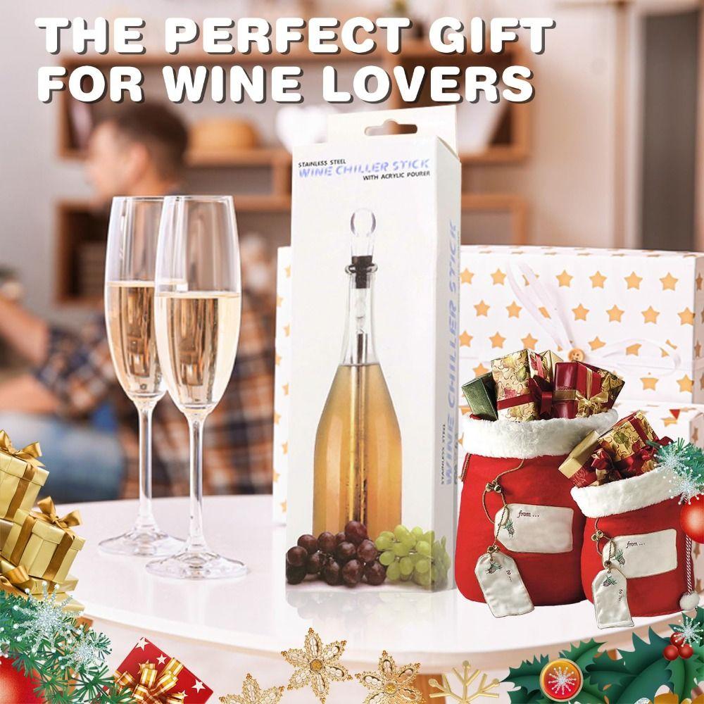 Stainless Steel Wine Cooler That Chills Wine Chiller Stick Rapid Cooler  for Wine Lovers