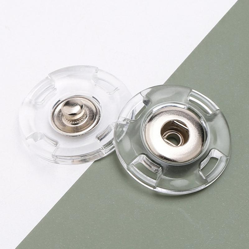 10Pcs Plastic Snap Buttons Invisible Sewing Button Fasteners For Kids Clothing Jeans Jackets Bag And Home Decoration