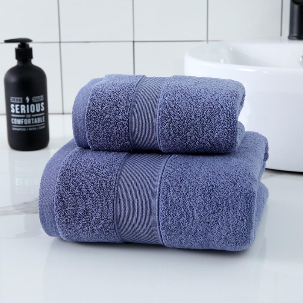 Spot large thickened cotton souvenir towel hotel men's sports face towel plain color broken gear water absorption