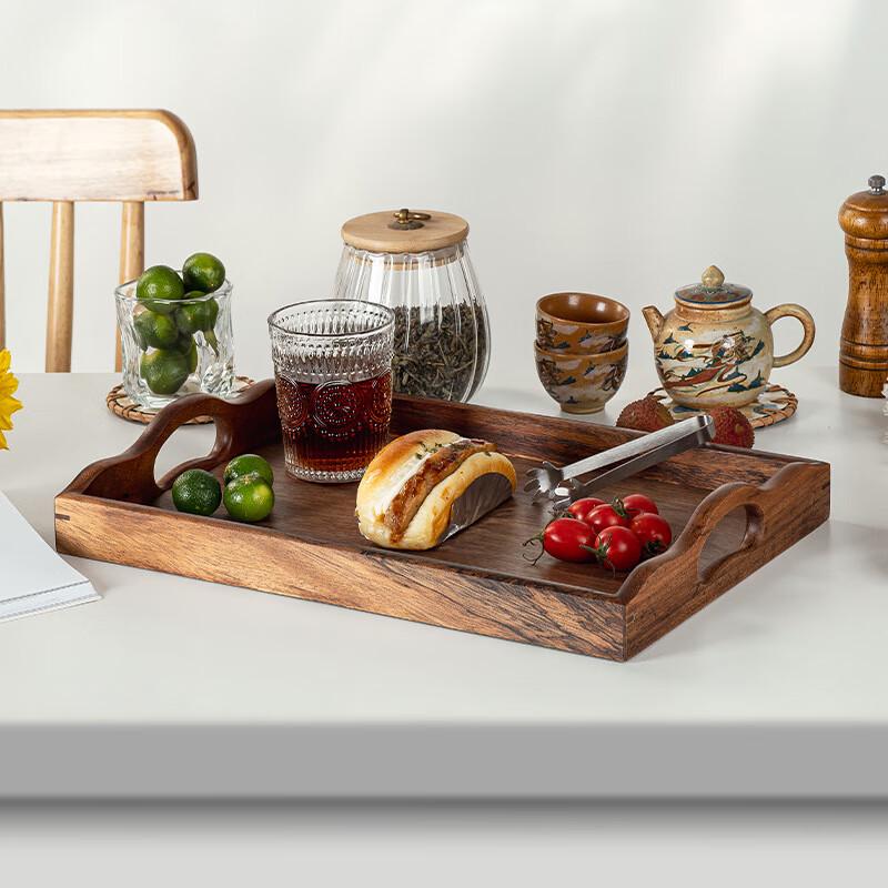 Walnut Wood Rectangular Serving Tray