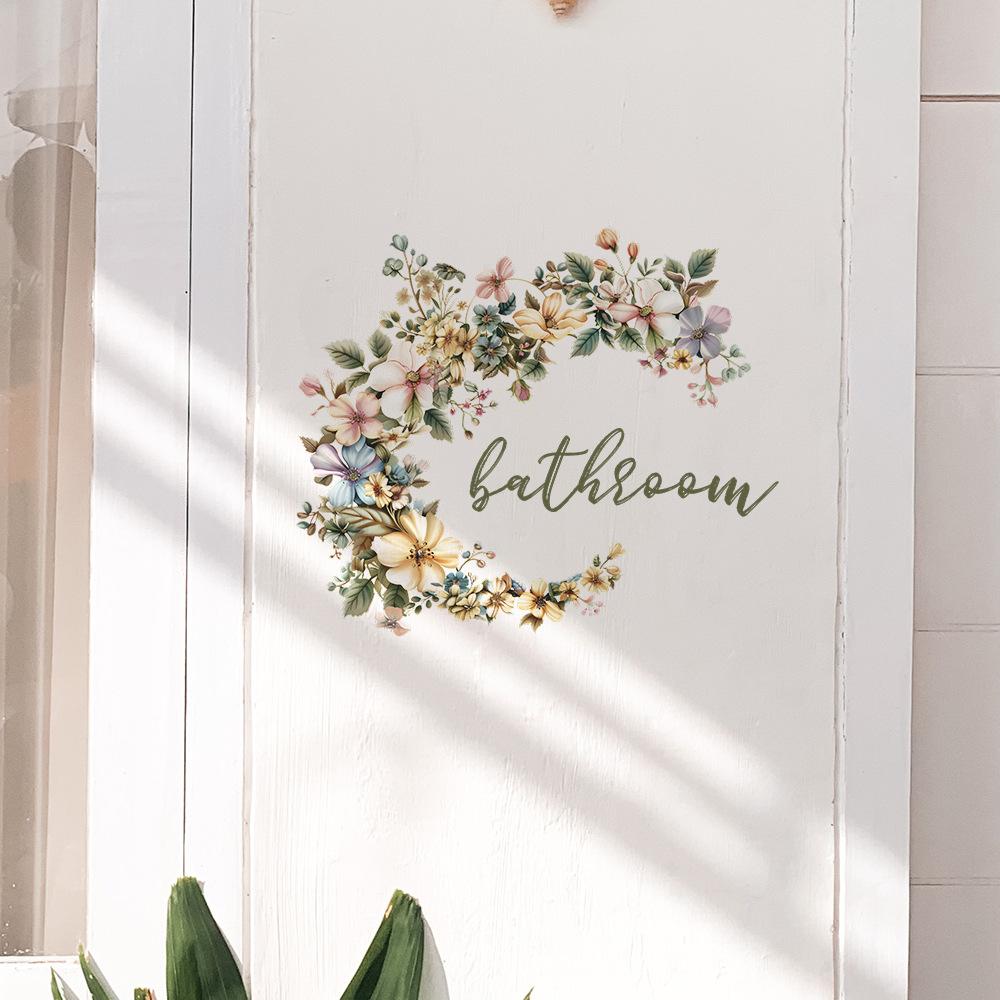 Fun-f203 Ușă de baie cu slogan englezesc și autocolante decorative pentru casă