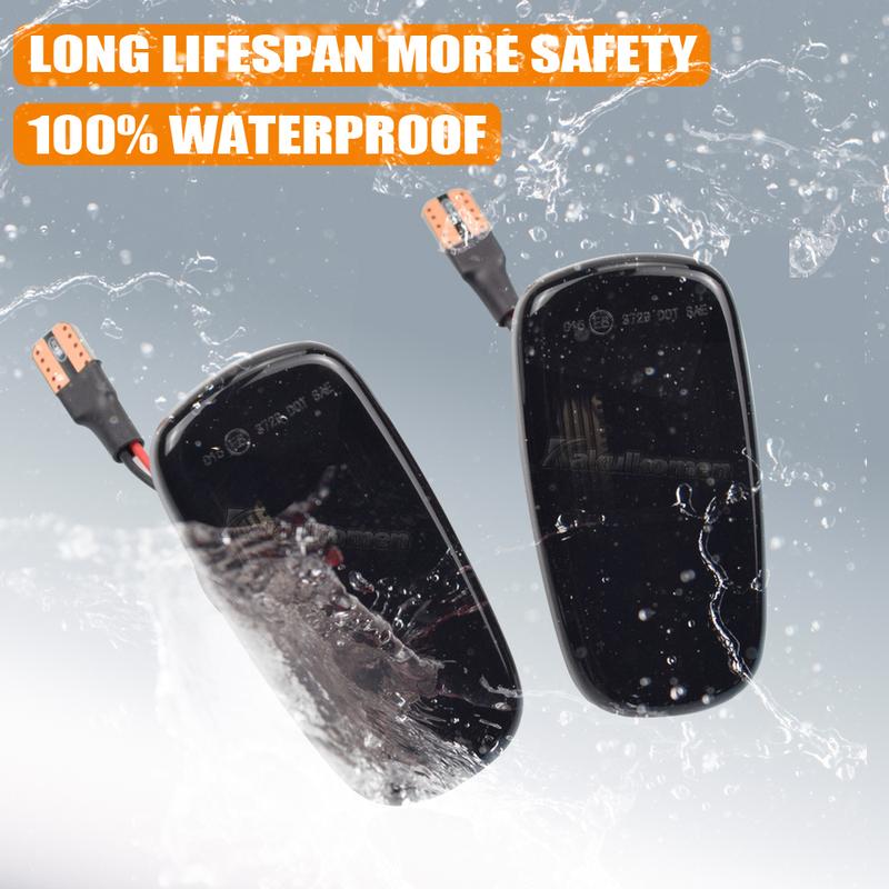 2Pcs Dynamic LED Side Marker fender Lights 12V Flowing Turn Signal light For Toyota Prius Wish Land Cruiser 200 RAV4 Lexus IS300