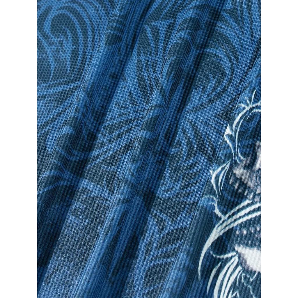 TrendHub Y2k Long Sleeve Tops for Women Grunge Aesthetic Baggy Tees Shirt 2000s Vintage Rhinestone Graphic Print Tops Emo Clothes