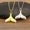 Nidin Hot Sale Original Design Mermaid Tail Shape Pendant Necklace For Women Female Fashion Versatile Chain Choker Jewelry Gifts
