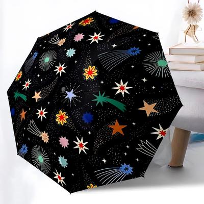 1pc Space Pattern Open/Close Folding Umbrella, All- Portable Umbrella for & Men, Stylish Accessory (Holiday Gift) 8-Rib Yy251213148
