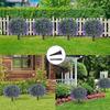 2pcs Artificial Faux Cedar Cypress Topiaries, 23.5in UV Resistant Realistic Fake Shrub Ball Trees with Ground Stake for Garden