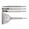 4 Pieces TwoGroove Round Shank Striking Tool Set with Shanks