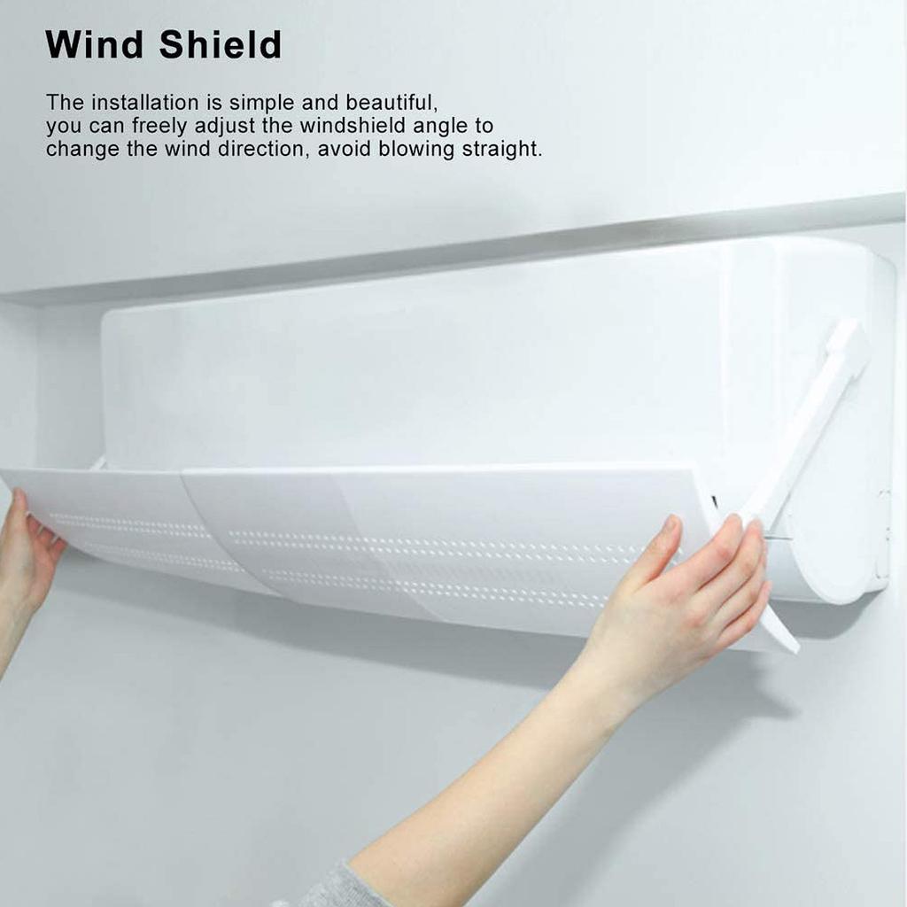Universelle Klimaanlagen-Windschutzscheibenblende Verstellbare Windschutzscheibe Windabweiser Abdeckung Anti-Direktes Blasen Verstellbar
