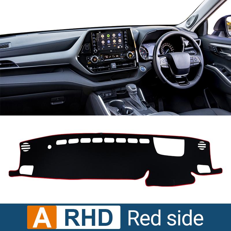 Car Dashboard Cover Avoid Light Pad Anti-UV Carpet Non-Slip Mats For Toyota Highlander XU70 Kluger   2022 2023