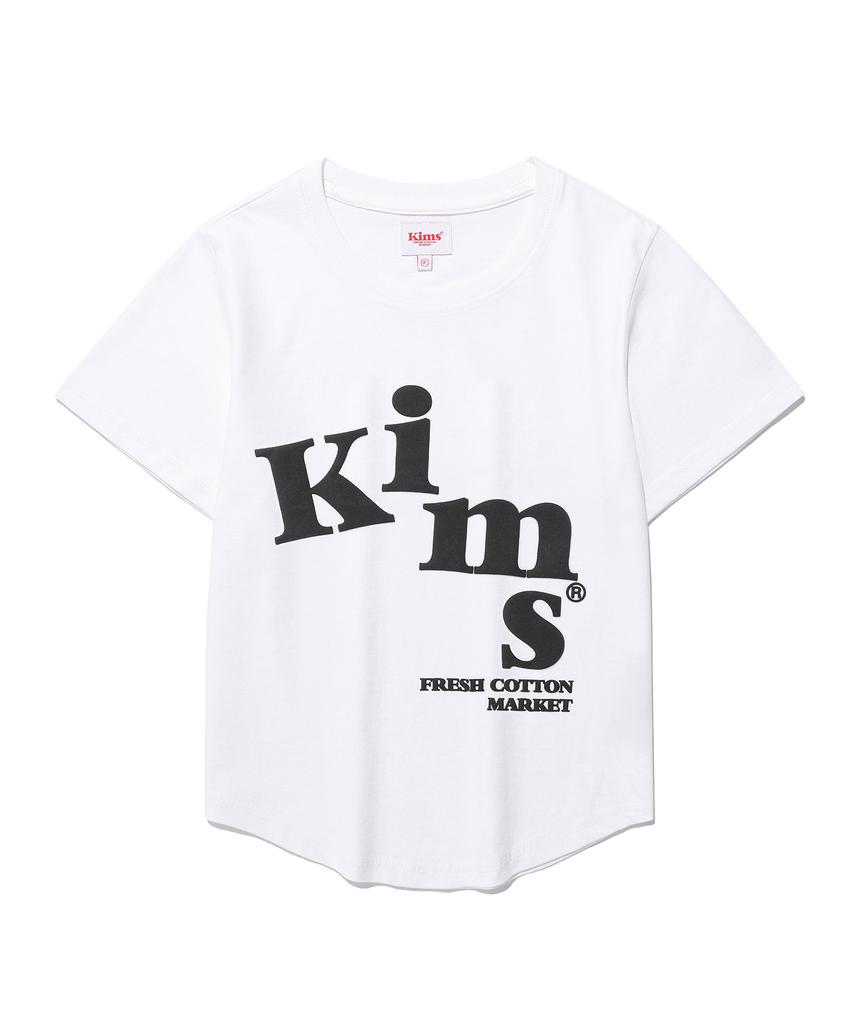 Kimseupeulesikoteunmakes (Unisex) Messy Alpha Logo Tee White