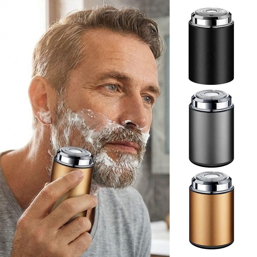 Waterproof Electric Shave Razor Low-Noise Pocket Razor Portable Men's Beard Razor for Home&Travel