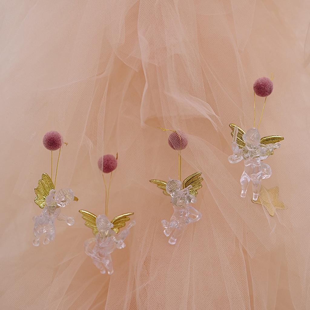 Christmas Transparent Angel Pendant Window Scene Arrangement Acrylic Transparent