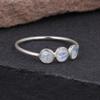 Moonstone Gemstone Ring, Designer Ring, Stacking Ring, Gift For Her, Stacking Ring, Anniversary Ring, 925 Silver Ring